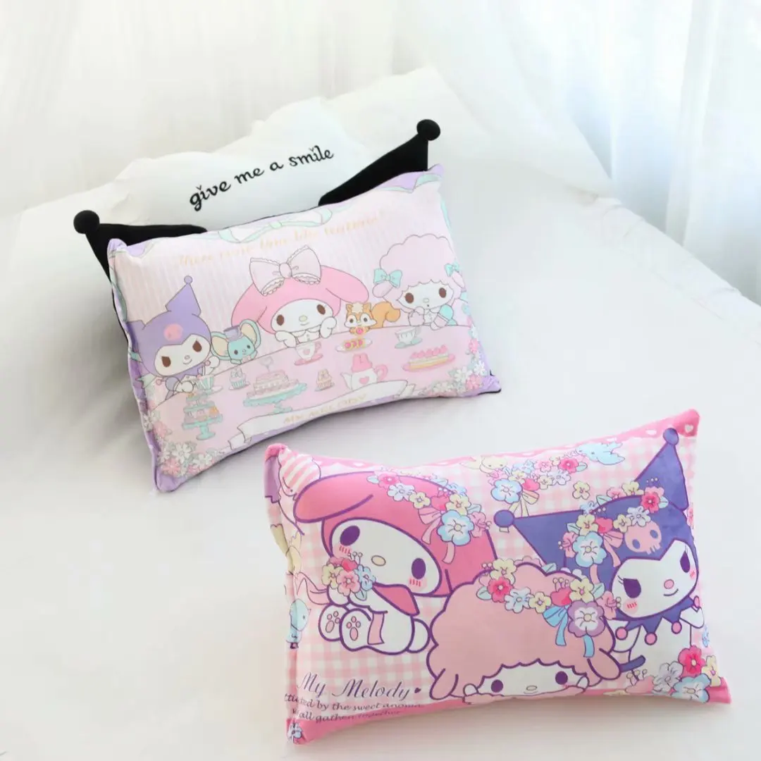 Japanese Anime Pillowcase Cartoon Student Dormitory Pillow Cute Back Printed Pillowcase for Girls Children Gifts Home Decoration 5