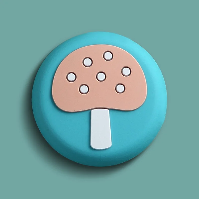 mushroom 1 шт. мультяшный дверной стопор, защита на стену, ударопрочный краш-коврик, стоп, утолщение, силиконовый замок безопасности для детей, защитная накладка - Цвет: mushroom