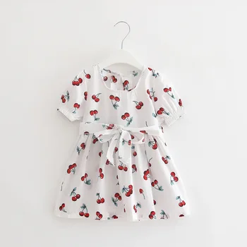 

Children wear Girls Dress Princess Dress Cotton Cherry Dress princess dress girls dress