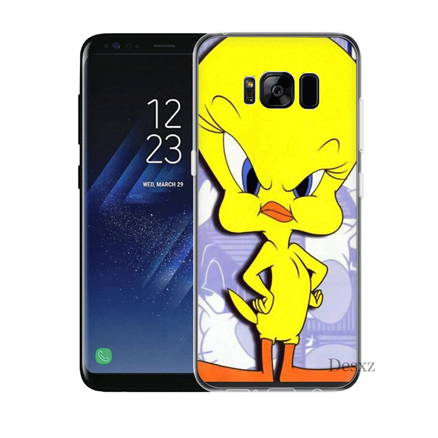 Телефон чехол для Samsung S3 S4 S5 S6 S7 S8 S9 S10E S10Plus Note 8 9 M10 M20 M30 M40 жёлтая птица мультфильм Tweety