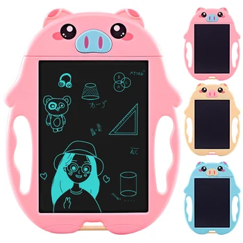 

9inch LCD Writing Tablet Kids Cartoon Pig Digital Drawing Electronic Handwriting Pad Message Graphics Writing Board with 2 Pens