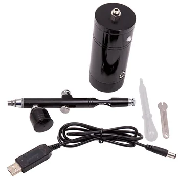 

Mini Dual Action Airbrush Air Compressor Kit Set 0.3mm Spray Gun Painting Craft