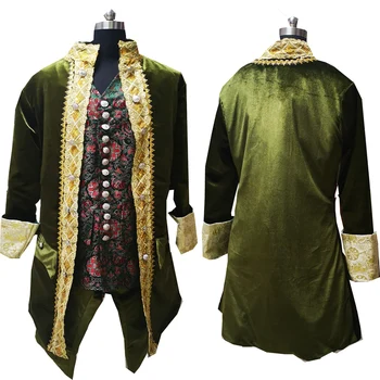 

Tailored!Jackets+Shorts 3PCS Men's Long tail Coats Vintage Costumes MAN COURT DRESS Victorian stage Performance MALE Suits D-396