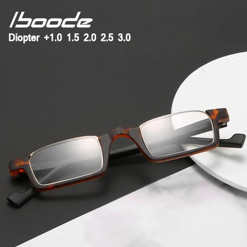 

iboode High-definition Half Frame Reading glasses Men Women PC Lens Ultralight Hyperopia Spectacles Frame Diopter +1.0 2.0 3.0