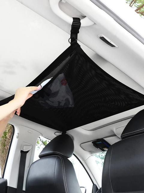 Filet de rangement pour plafond de voiture, 1 pièce, sac de toit de voiture,  filet de cargaison, sac en maille, organisateur pour le rangement de voiture,  accessoires d'intérieur - AliExpress