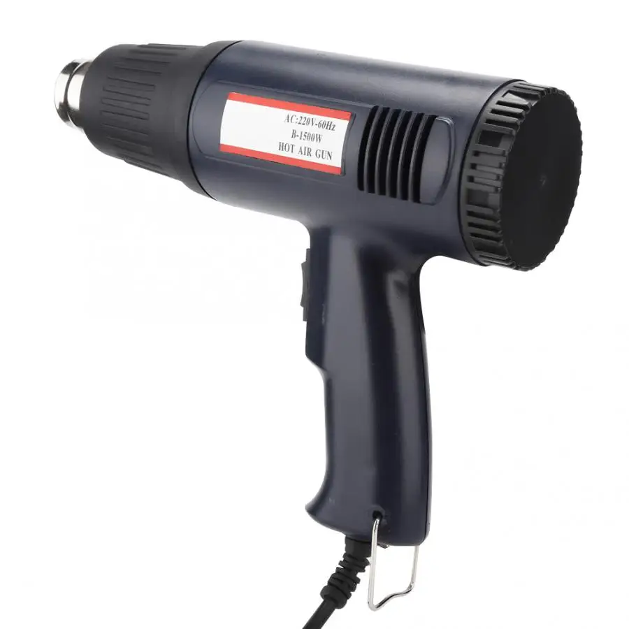 Adjustable Temperature and Flow Rate Hot Air Gun Dual Temperature Heating Gun EU Plug 220V Durable