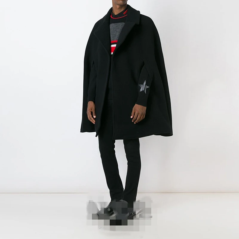 Winter Tide Men's coat Cape Cape Cape Cape Cape Long Paragraph of woolen cloth student trench coat son thick coat Cape Type Winter Tide Men's coat Cape Cape Cape Cape Cape Long Paragraph of woolen cloth student trench coat son thick coat Cape Type