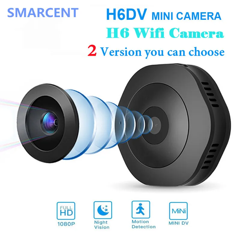 

SMARCENT H6 DV/Wifi Micro Camera Night Version Mini Action Camera with motion Sensor Camcorder Voice Video Recorder Small Camer
