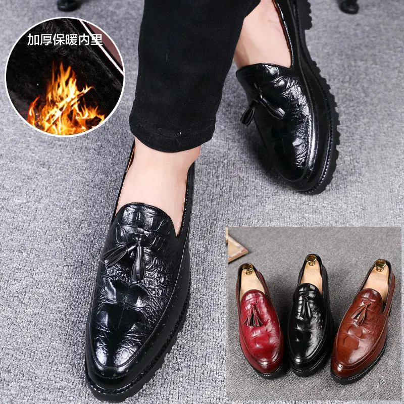 Новая роскошная модная свадебная деловая обувь мужские классические полуботинки с крокодиловым узором Мужская официальная обувь