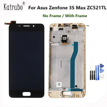 

10PCS/LOT For Asus Zenfone 3S MAX ZC521TL X00GD LCD Screen+Touch Panel Digitizer+ Frame Full Assembly For Asus Pegasus ZC521TL