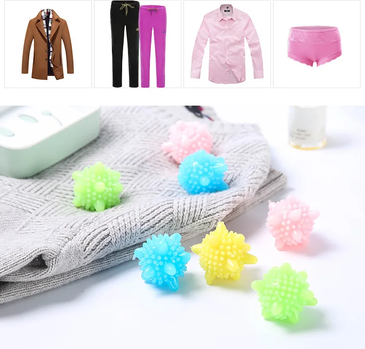 2pcs/lot Super Big Magic Laundry Ball For Household Cleaning Washing Machine Clothes Softener Starfish Shape Solid Cleaning Ball