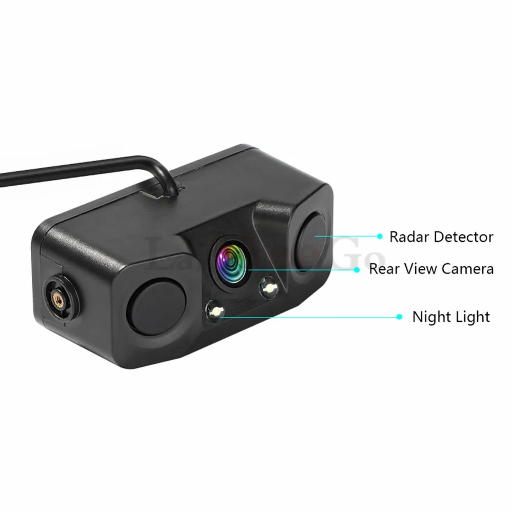 Wireless kit Driving Cyclic Recorder car Vehicle Camera 3 in 1 Car Rear View Reverse Parking Sensor Detector Buzzer Alarm Car Dash Camera (4)