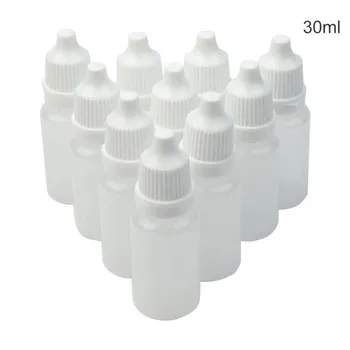 

10 Pieces 30 Ml Empty Plastic Dropper Bottles Easy To Carry Container Bottles For Solvents Light Oils Paint Essence Eye Drops