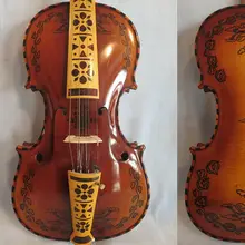 Роскошный причудливый норвежский скрипка 4/4 скрипка(4*5 струн) для профессионального концертного исполнения#10264