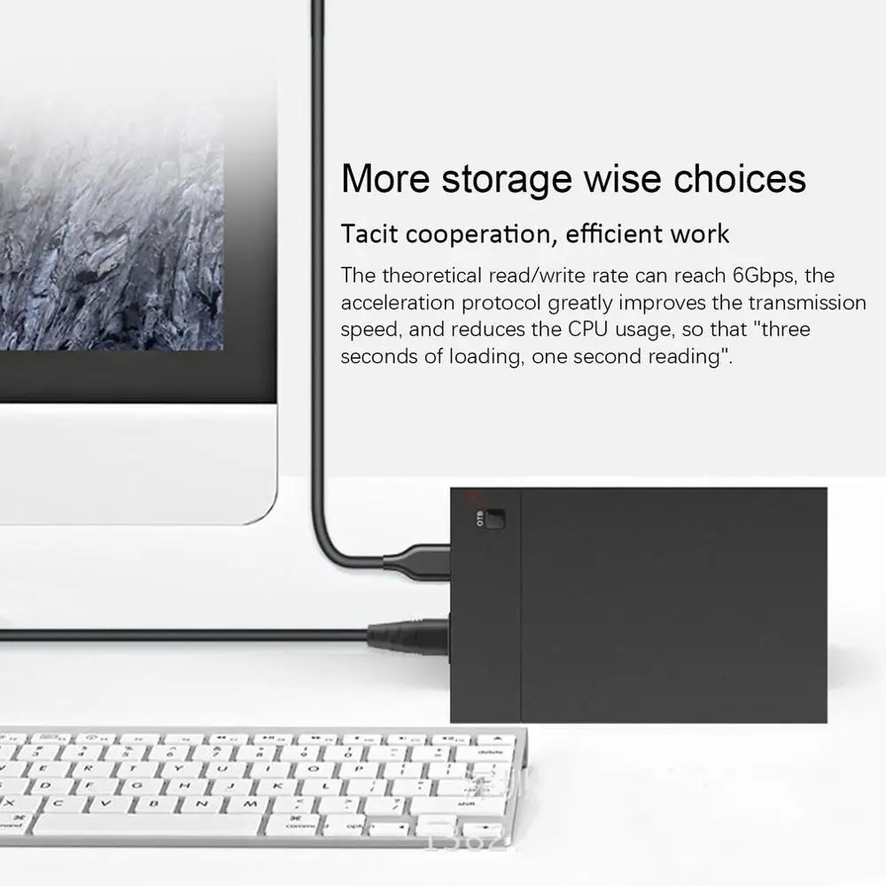 3,5 дюймов HDD чехол USB 3,0 SATA III SSD SATA 6 Гбит футляр для внешнего жесткого диска SSD HDD поддержка 3,5/2," жесткий диск SATA чехол