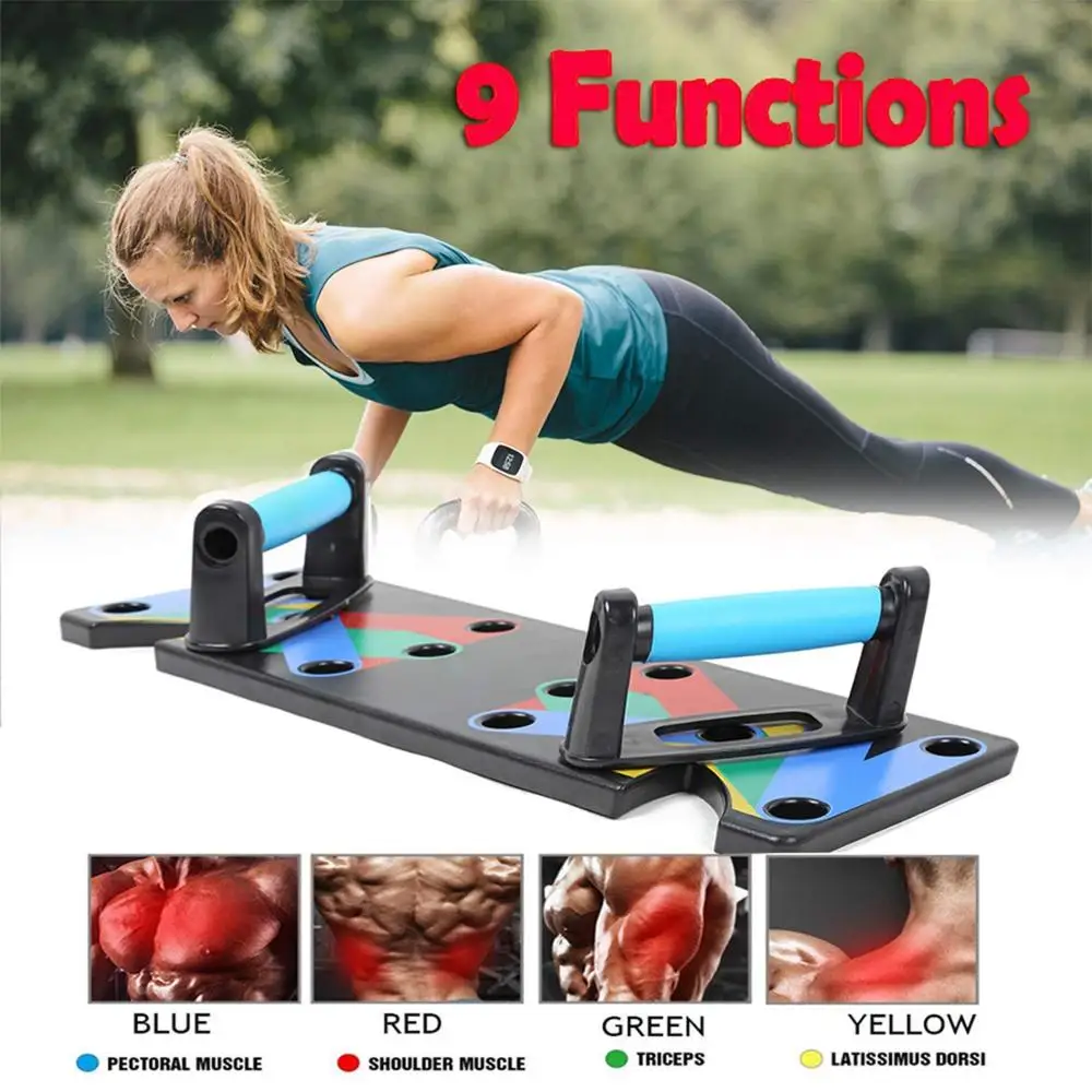 9 in 1 Push Up Rack Board Men Women Home Comprehensive Fitness Exercise Push up Stands For GYM Body Training|Integrated Fitness Equipments| | - AliExpress