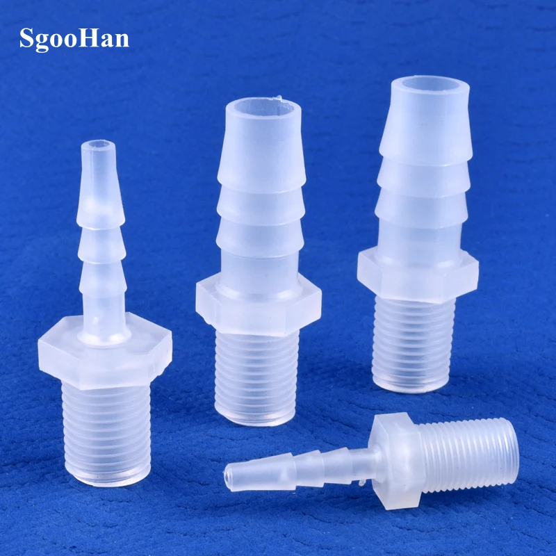 5 ~ 200 stücke G1/8 1/4 Gewinde Zu 2,8 ~ 12mm PP Pagode Direkt Stecker Aquarium Tank Luftpumpe Adapter Bewässerung System Rohr Schlauch Joint