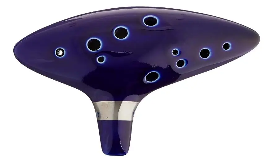 dark blue 100 шт 12 отверстий Zelda ocarina из Legend of Zelda Alto C - Цвет: dark blue