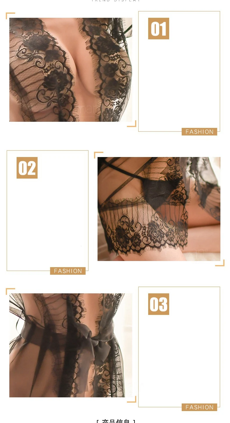 Одежда для невесты кружевной сексуальный банный халат Porno Женская одежда халат для невесты женские длинные халаты черный посмотрите на дешевое нижнее белье для женщин