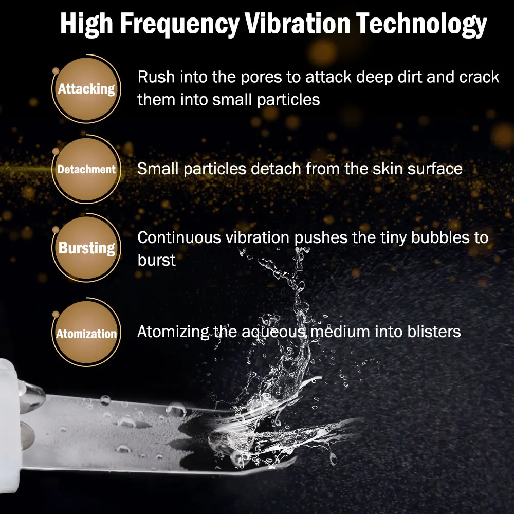 Skup HailiCare skruber skóry ultradźwiękowy środek oczyszczający do twarzy Pore Cleanser Extractor twarzy łopatka skóry Exfoliator Spa masażer wibracyjny