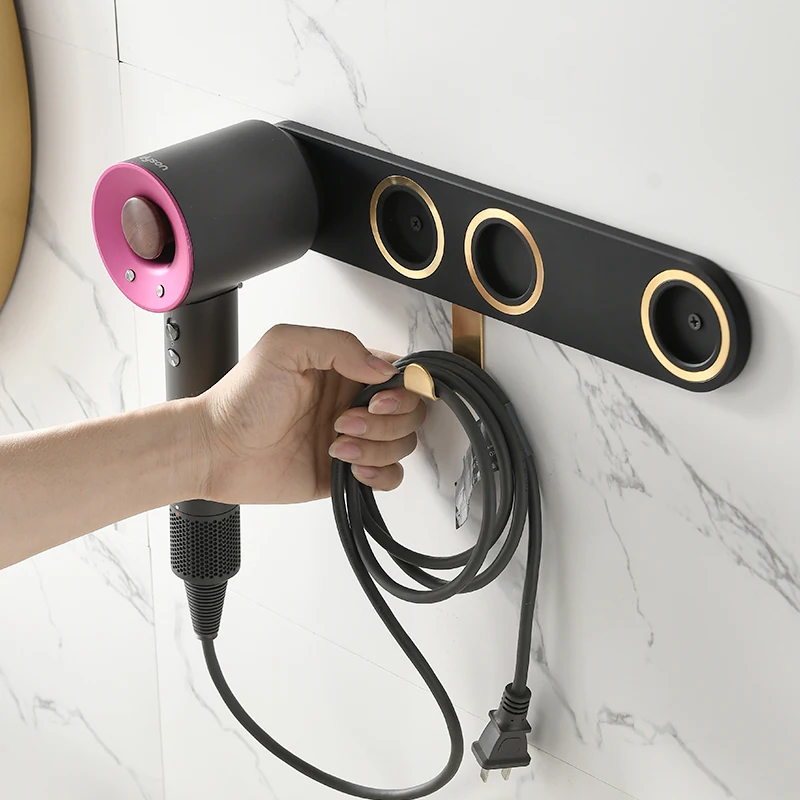 Dyson Фен держатель алюминиевый настенный сушилка для волос в ванной стойке для хранения волос барбершоп фен Вешалка с крюком