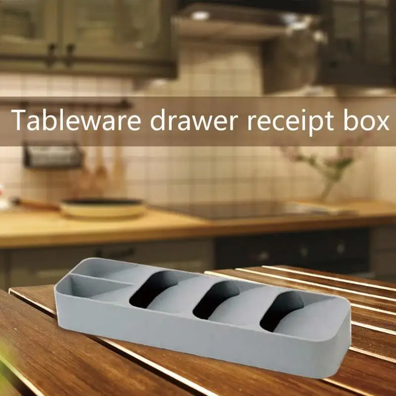 

Kitchen Drawer Organizer Tray Spoon Cutlery Separation Home Storage Box