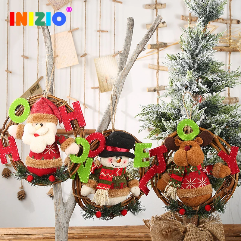 

New Year Home Decoration Accessories Decoration For Christmas Tree Santa Claus Toy For Christmas Tree Snowman