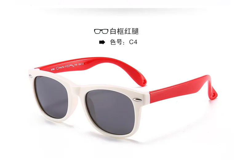 Солнцезащитные очки Детские поляризованные Детские Классические брендовые дизайнерские очки с заклепками TAC TR90 Гибкая Защитная оправа Оттенки для мальчиков и девочек