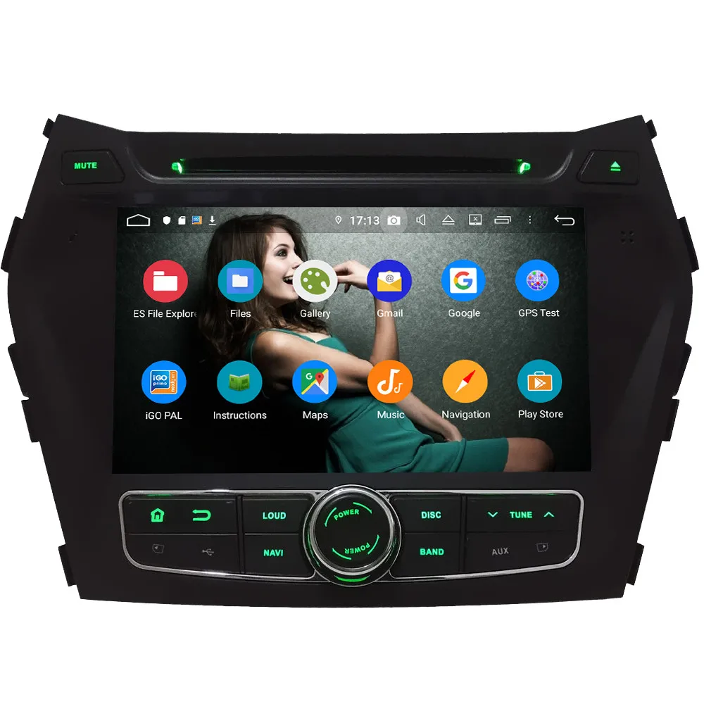 Klyde ips 4G wifi Android 9 Восьмиядерный 4 Гб ОЗУ 64 Гб ПЗУ DSP автомобильный DVD мультимедийный плеер стерео для hyundai IX45 Santa FE 2013