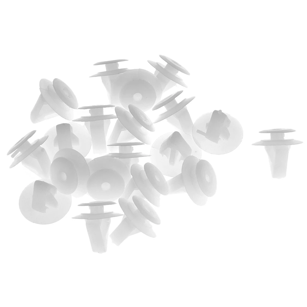 Pack Of 20 Car Door Buckle  Sheeting/Interior Panels Snaps For Mazda White