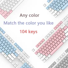 PBT Keycaps Double Shot Translucent Backlight Mechanical Keyboard Key Cap For Cherry MX 104 Keys PBT Keycaps Double Shot Translucent Backlight Mechanical Keyboard Key Cap For Cherry MX 104 Keys