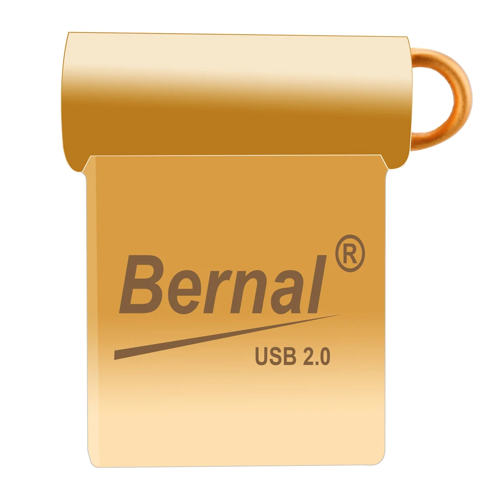 Bernal мини USB флэш-накопитель 2,0 8 ГБ 16 ГБ 32 ГБ 64 ГБ 128 ГБ usb флэш-накопитель флэш-памяти металлическая usb-флешка