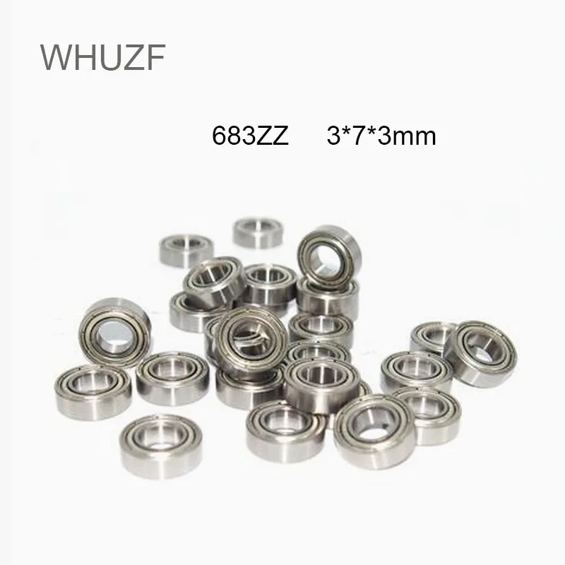 

WHUZF Free Shipping 683ZZ Bearing ABEC-1 10PCS 3x7x3 mm Miniature 683 ZZ Ball Bearings 618/3ZZ EMQ Z3V3 High Quality
