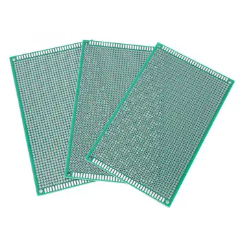 

3Pcs 9X15 Double-Sided Spray Tin Universal Circuit Board Accessories Equipment Green