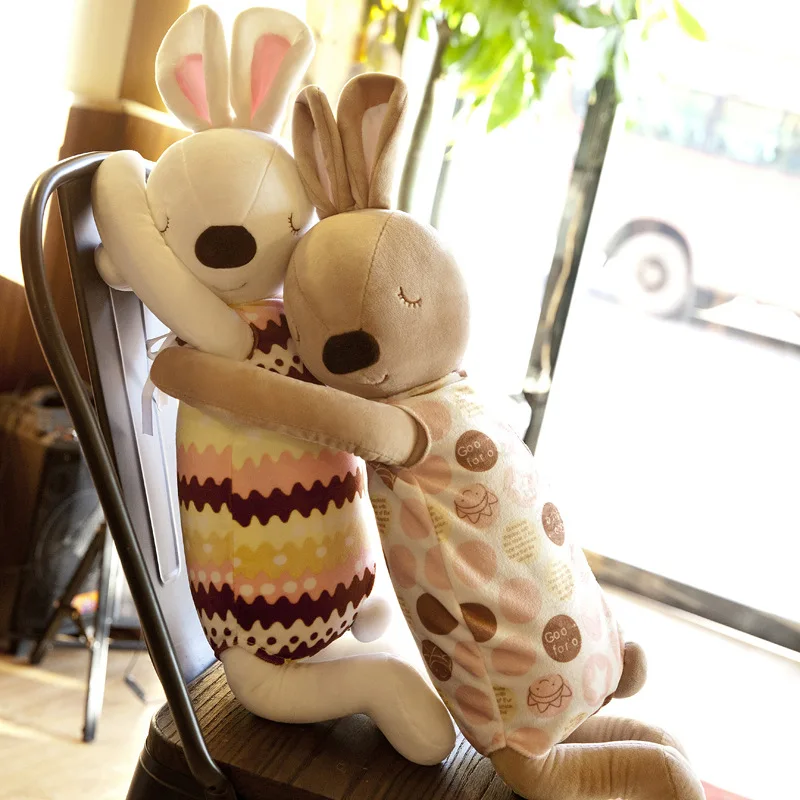 Super Lovely Sleeping Plush Comfort Toy Stuffed Animal Soft Bunny Baby Appease Lying Rabbit Pillow Doll Children's Gift 70~150CM