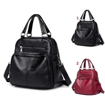 

2019 Fashion Women Backpack High Quality Youth Leather Backpacks Large Capacity Women Backpack with Shoulder Strap