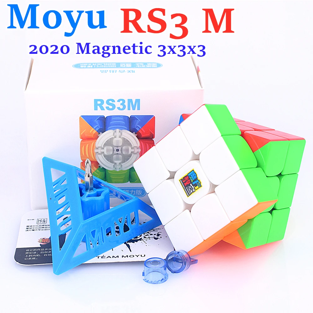 Moyu RS3M 2020 manyetik 3x3x3 sihirli küp RS3 M hız küpü 3x3 Cubo Magico bulmaca MFRS3 M
