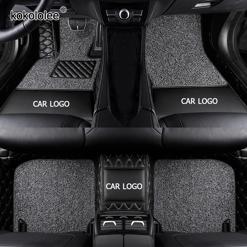 KOKOLOLEE Custom LOGO car floor mats for Subaru forester XV Outback Legacy Tribeca Impreza BRZ car styling accessories