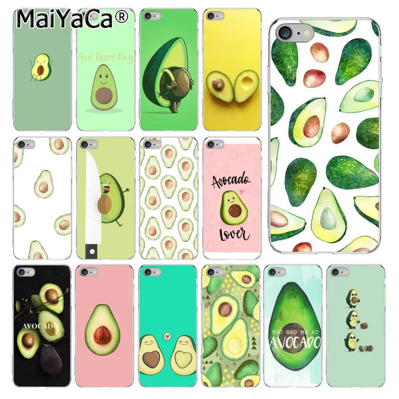 

MaiYaCa Green Avocado Food Printing Drawing Phone Case For iphone 11 Pro 11Pro Max X XS MAX 6 6S 7 7plus 8 8Plus 5 5S XR
