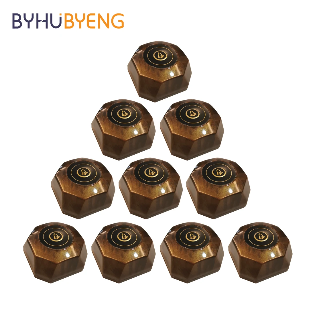 

BYHUBYENG 10 шт., беспроводная система вызова в очереди, пейджер для пациентов, больничная помощь, уход за пациентами, Кофейные Наборы, Колокольчик для официанта