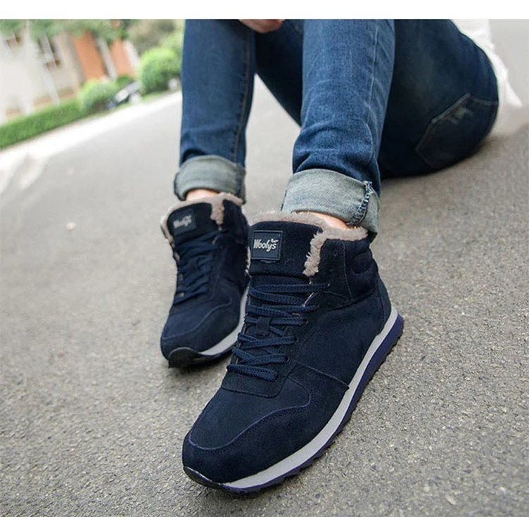 Мужские ботинки; красивая модная мужская зимняя обувь; ботильоны ...