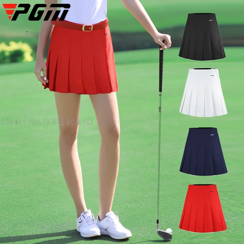 Women Golf Highwaist Pleated Skirt Summer Aline Slim Tennis Golf