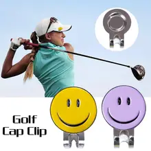 1 шт. крепкая улыбка лицо магнитный сплав шляпа клип отметка для мяча для гольфа подходит для гольф кепки козырек наружные аксессуары для гольфа Гольф-маркер