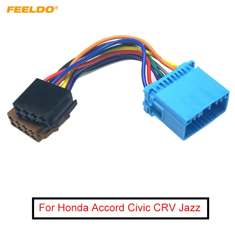 

FEELDO Car CD Radio ISO Wiring Harness Adapter for Honda Accord Civic CRV Jazz Odyssey Suzuki Swift SX4 Head Units Cable