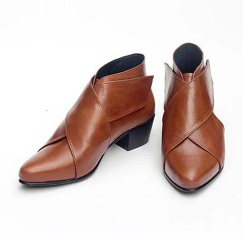 

LOOZYKIT Women Ankle Boots Wedges Platform Spring Female High Heel Increasing Shoes Lady Elastic Band Fashion Drop shipping