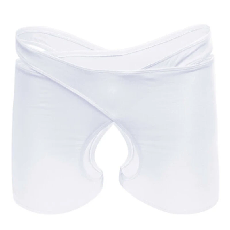 

Sexy Men Crotchless Lingerie Open Front Boxer Jockstrap Underwear Panties