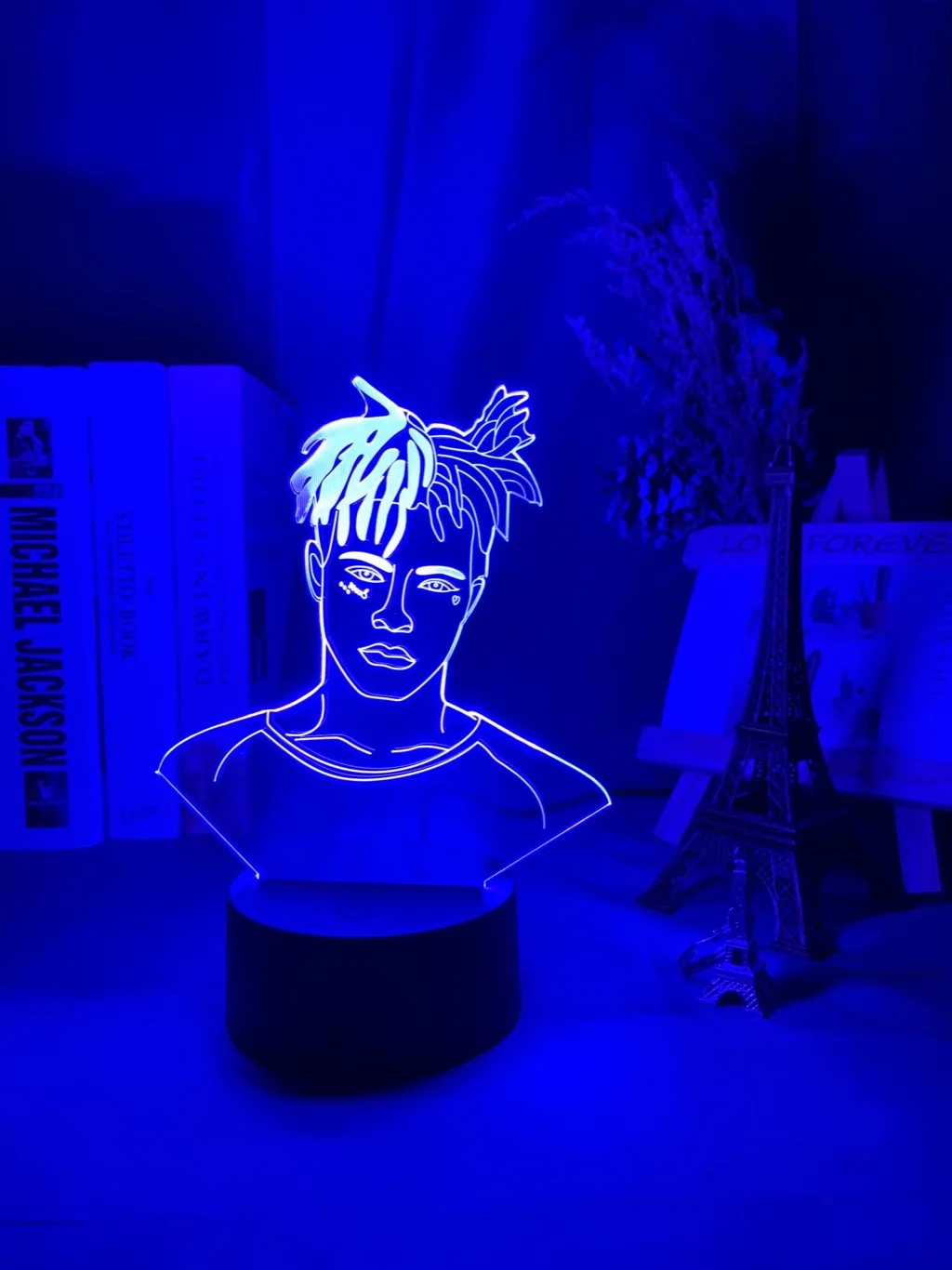 Американский рэпер XXXTentacion, светодиодный Ночной светильник, крутые вентиляторы, подарок, дропшиппинг, декор для комнаты, светильник для офиса, спальни, Настольная 3d лампа