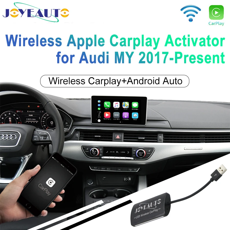 

Joyeauto Wireless Carplay Car Play Activator Android Auto for Audi A3 A4 Q5 Q7 2017-19 update original wired Carplay (Pre-Sale)