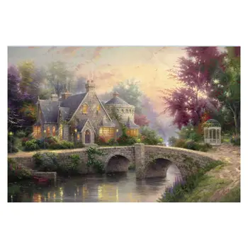 

Cottage Jigsaw Puzzles Adults Kids Large Puzzle Relaxing Challenging Game Toys Gift DIY Gift Home Decoration