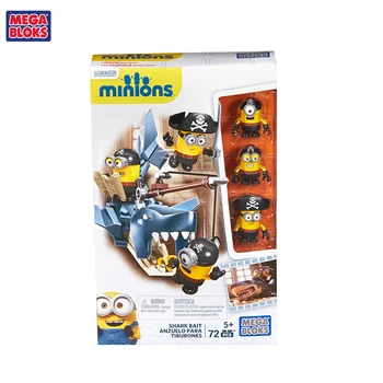 

Genuine Mega Despicable Daddy MEGA Meijiabao Minions Building Blocks Dolls Scene Decoration Toys 72pcs/pzs